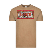 Vintage Coffee love ladybug    license plate template Vintage Tee - BarkalooDesign