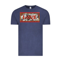 Vintage Denim love ladybug    license plate template Vintage Tee - BarkalooDesign