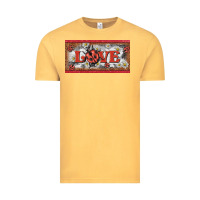 Vintage Mustard love ladybug    license plate template Vintage Tee - BarkalooDesign