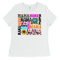 White mama gemstone sunflower Ladies Tee - texasbilliewilder