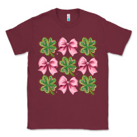 Burgundy clover bow Classic Tee - CowhideDigitalArt