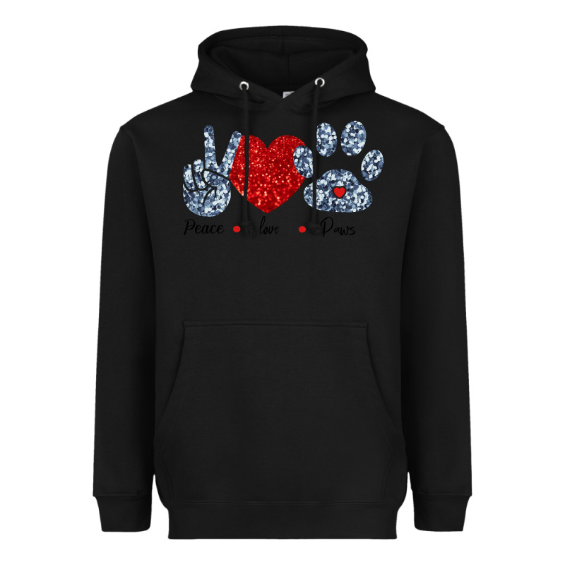 Peace Love Paws Heavyweight Hoodie by Bettercallsaul | Teevron