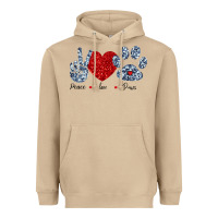 Mushroom Peace Love Paws Heavyweight Hoodie - Bettercallsaul