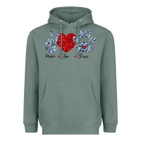Sage Peace Love Paws Heavyweight Hoodie - Bettercallsaul