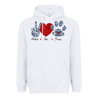 White Peace Love Paws Heavyweight Hoodie - Bettercallsaul