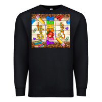 Black best teacher ever Premium Sweatshirt - NancyCooperArtShop