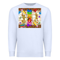 White best teacher ever Premium Sweatshirt - NancyCooperArtShop