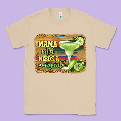 Mama Cita Needs A Margarita Classic Tee Designed By Jasminsmagicworld