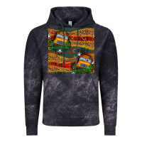 Cloud Black christmas school bus seamless pattern Vintage Hoodie - BundleAndBundleShop
