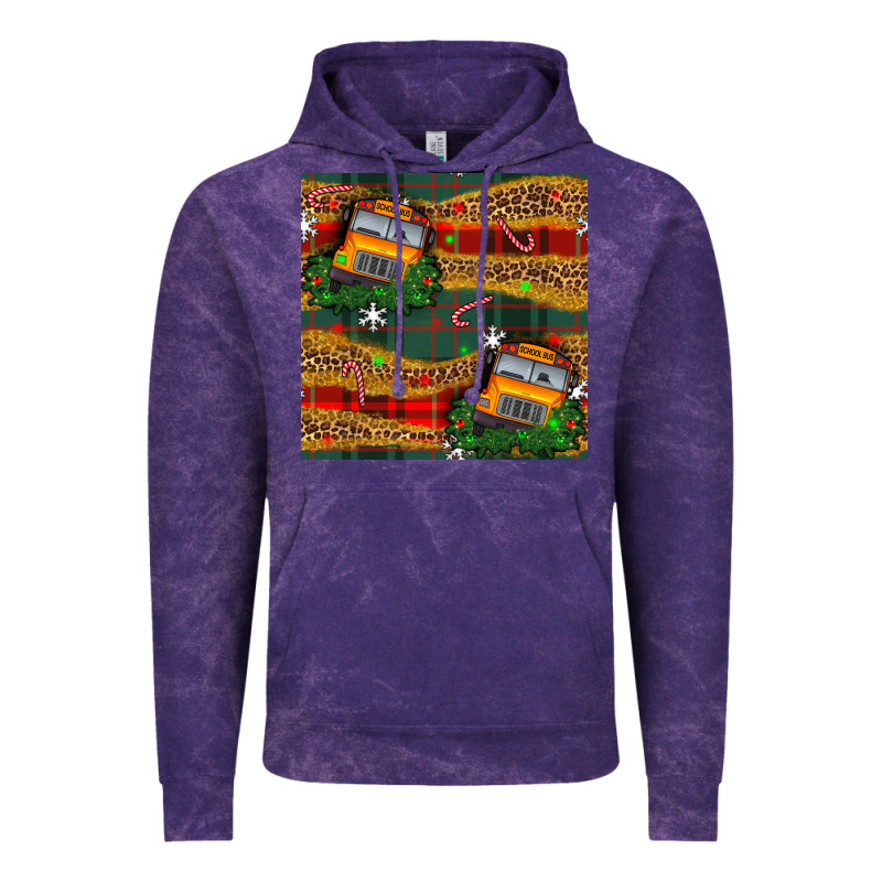 Christmas School Bus Seamless Pattern Vintage Hoodie by BundleAndBundleShop | Teevron