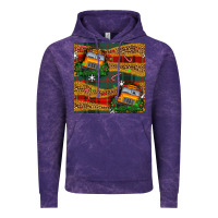Cloud Purple christmas school bus seamless pattern Vintage Hoodie - BundleAndBundleShop