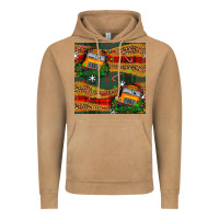 Vintage Camel christmas school bus seamless pattern Vintage Hoodie - BundleAndBundleShop