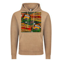 Vintage Coffee christmas school bus seamless pattern Vintage Hoodie - BundleAndBundleShop