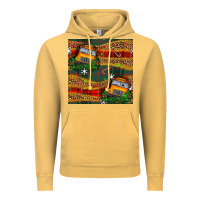 Vintage Mustard christmas school bus seamless pattern Vintage Hoodie - BundleAndBundleShop