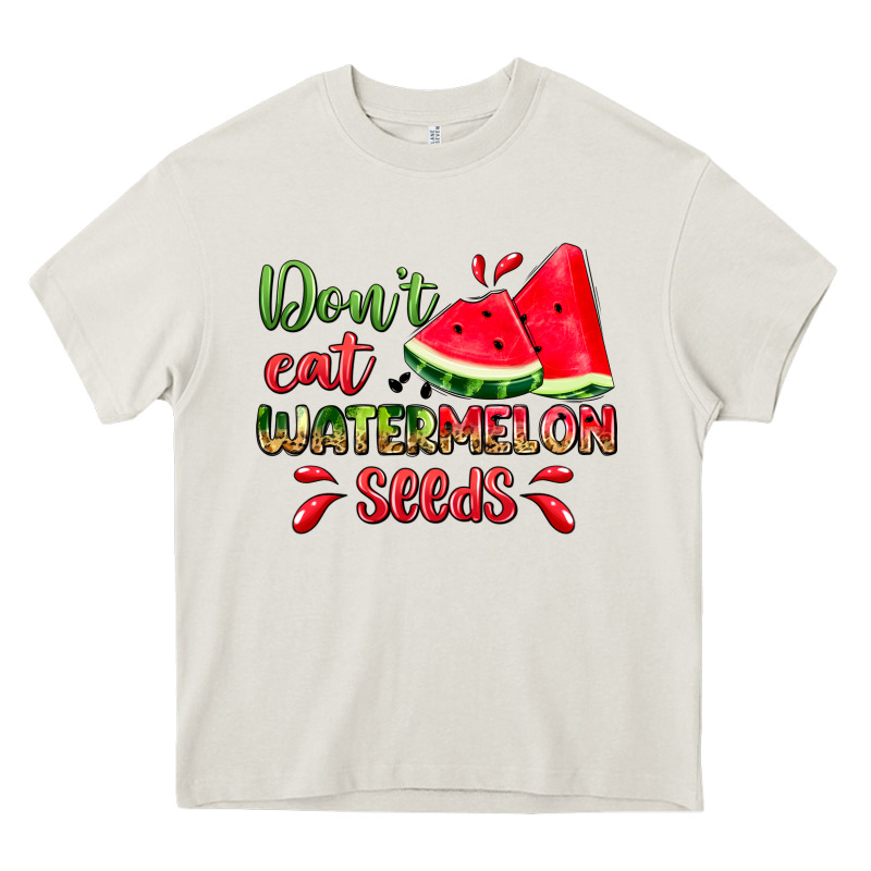Don't Eat Watermelon Seeds Heavy Core Tee by Zillion Design Studio | Teevron