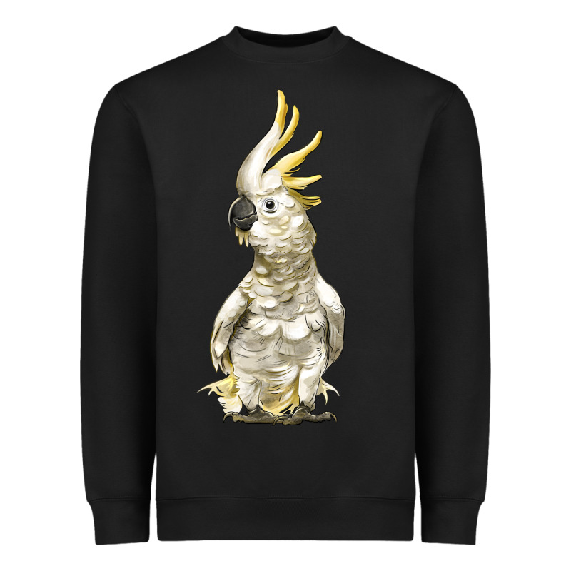 Cockatoo Bird Heavyweight Sweatshirt by LillyAllenDesigns | Teevron