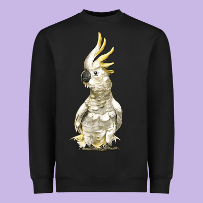 Cockatoo Bird Heavyweight Sweatshirt Designed By Lillyallendesigns