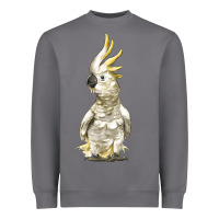 Storm Cockatoo Bird Heavyweight Sweatshirt - LillyAllenDesigns