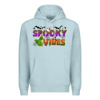 Blue Mist Spooky vibes Premium Hoodie - NancyCooperArtShop