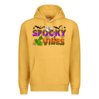 Mustard Spooky vibes Premium Hoodie - NancyCooperArtShop