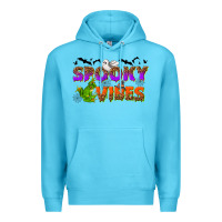 Ocean Blue Spooky vibes Premium Hoodie - NancyCooperArtShop