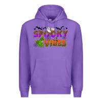 Purple Spooky vibes Premium Hoodie - NancyCooperArtShop