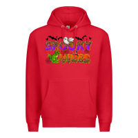 Red Spooky vibes Premium Hoodie - NancyCooperArtShop