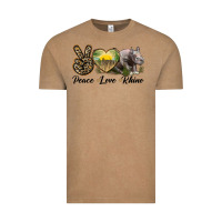 Vintage Coffee peace love rhino Vintage Tee - LillyAllenDesigns