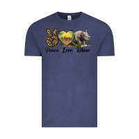 Vintage Denim peace love rhino Vintage Tee - LillyAllenDesigns