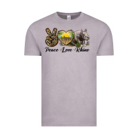 Vintage Zinc peace love rhino Vintage Tee - LillyAllenDesigns