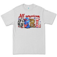 Dove Grey All American girl Premium Tee - Neo Western