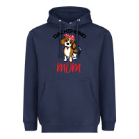 Navy Dachshund Mom Heavyweight Hoodie - Bettercallsaul