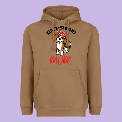 Dachshund Mom Heavyweight Hoodie Designed By Bettercallsaul