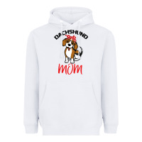 White Dachshund Mom Heavyweight Hoodie - Bettercallsaul