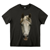 Asphalt horse head Heavy Core Tee - RanaPortraitStore