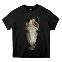 Black horse head Heavy Core Tee - RanaPortraitStore