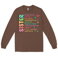 Chestnut sister beautiful loyal reliable Long Sleeve Tee - MaliasSmallBusiness