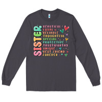 Smoke sister beautiful loyal reliable Long Sleeve Tee - MaliasSmallBusiness