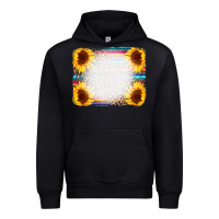 Foreset Green Serape Bleached Sunflowers Leopard Background Urban Hoodie - CowCowDesign