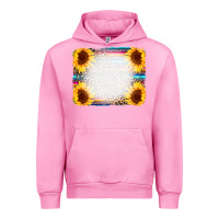 Fuchsia Pink Serape Bleached Sunflowers Leopard Background Urban Hoodie - CowCowDesign
