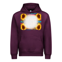 Mauve Wine Serape Bleached Sunflowers Leopard Background Urban Hoodie - CowCowDesign