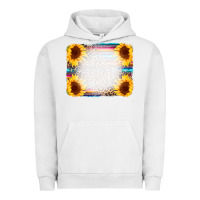 Pigment Lunar Rock Serape Bleached Sunflowers Leopard Background Urban Hoodie - CowCowDesign