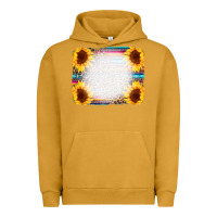 Pigment Peanut Butter Serape Bleached Sunflowers Leopard Background Urban Hoodie - CowCowDesign
