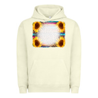 Pigment Pistachio Serape Bleached Sunflowers Leopard Background Urban Hoodie - CowCowDesign