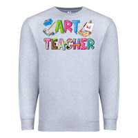 Heather Grey art teacher Premium Sweatshirt - NancyCooperArtShop
