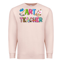 Pale Pink art teacher Premium Sweatshirt - NancyCooperArtShop
