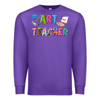 Purple art teacher Premium Sweatshirt - NancyCooperArtShop