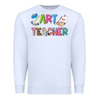 White art teacher Premium Sweatshirt - NancyCooperArtShop