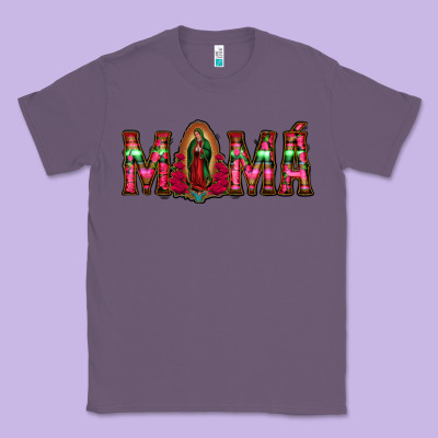 Mama Floral Aztec Leopard Classic Tee Designed By Jasminsmagicworld