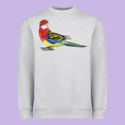 Rosella Bird Heavyweight Sweatshirt Designed By Lillyallendesigns